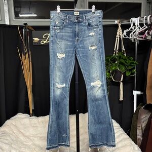 Citizens of Humanity Light Blue Distressed bootcut flare Jeans